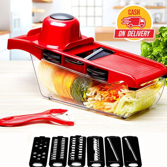 High Quality 10 In 1 Mandoline Slicer Vegetable Grater, Cutter with Stainless Steel Blades