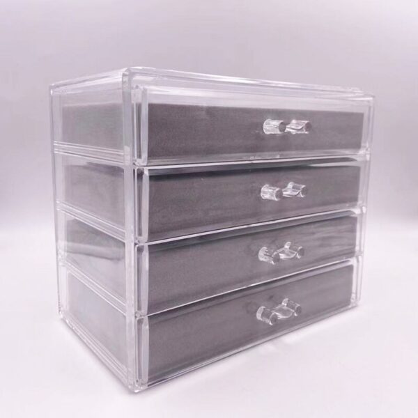 Acrylic Jewelry Organizer Transparent Plastic Box (3 Drawers )